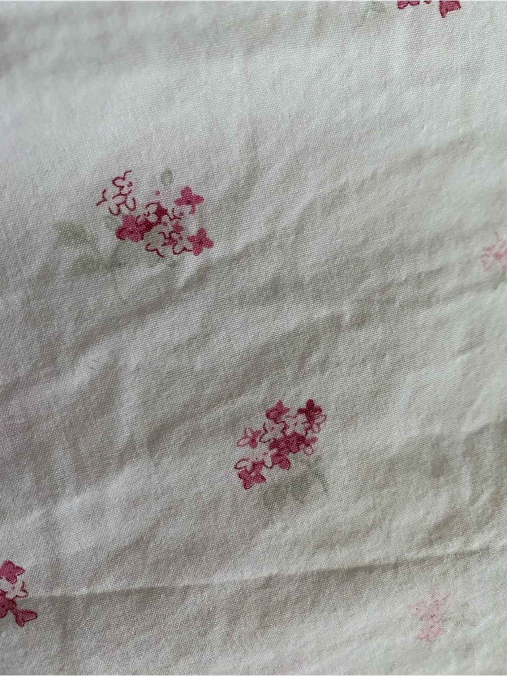 Shabby Chic Pink Floral Cotton Duvet Cover Set